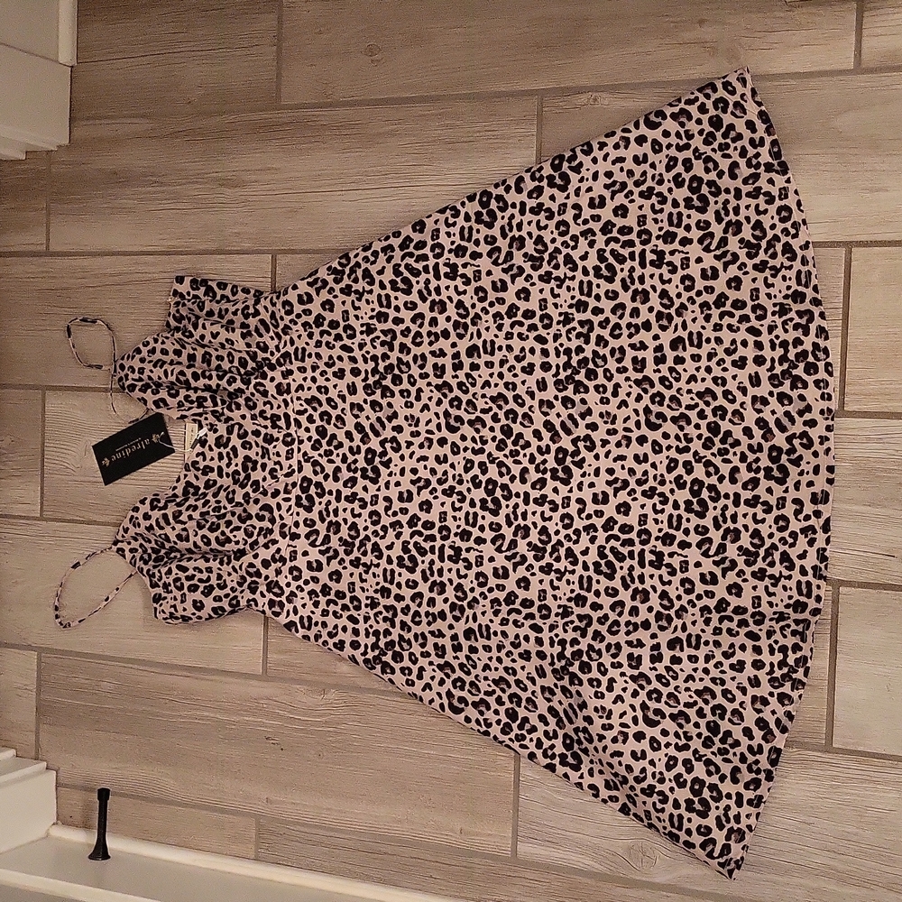 Mommy & me leopard print dress